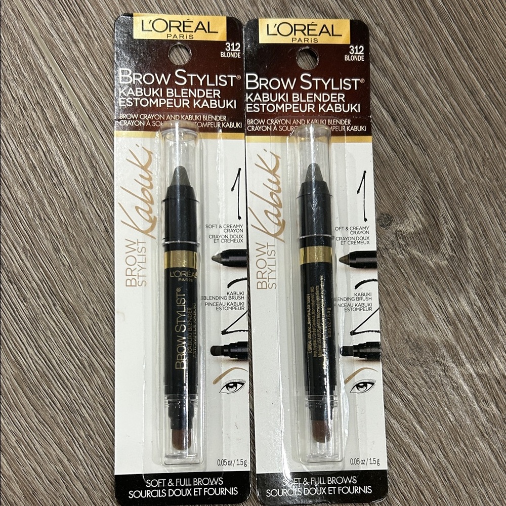 LAST SET 2X L'Oreal Brow Stylist Kabuki Blender - Blonde 312 🌸FIRM PRICE🌸